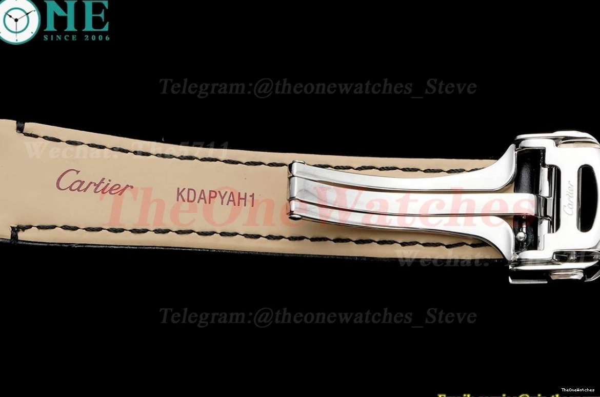 Cartier 30mm AF Dial Ladies Quartz De RG LE White Black Pasha 0303